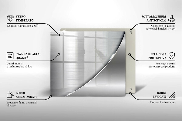 Deska kuchenna Metalowe kształty