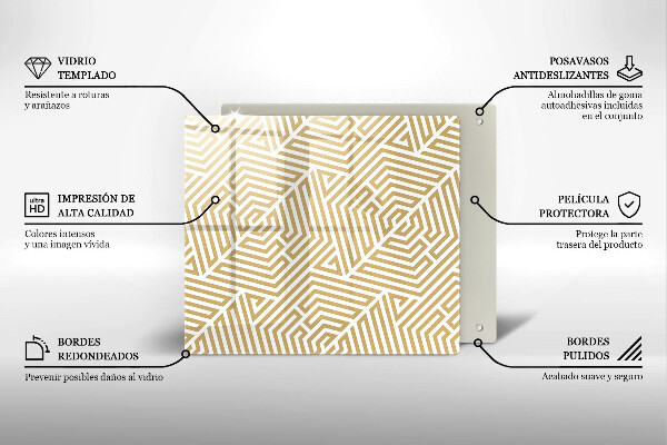 Deska kuchenna Geometryczne linie