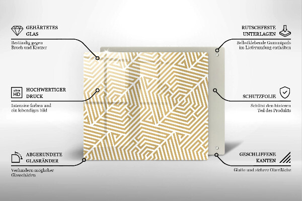 Deska kuchenna Geometryczne linie