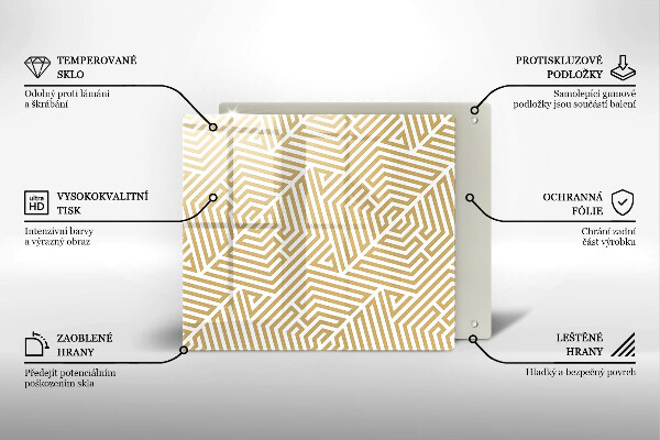 Deska kuchenna Geometryczne linie