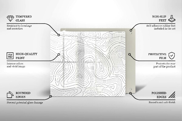 Deska kuchenna Abstrakcja kształty