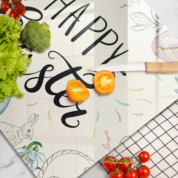 Deska kuchenna Napis Happy Easter