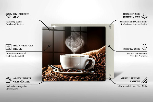 Deska kuchenna Kawa i filiżanka