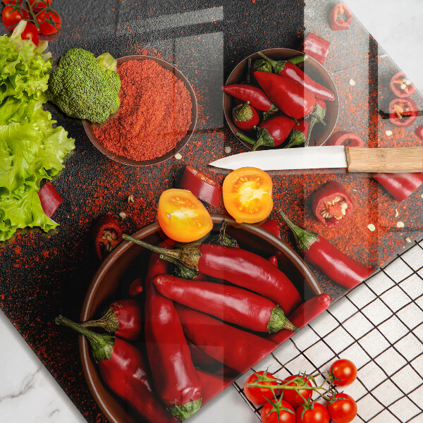 Deska kuchenna Czerwone chili papryki
