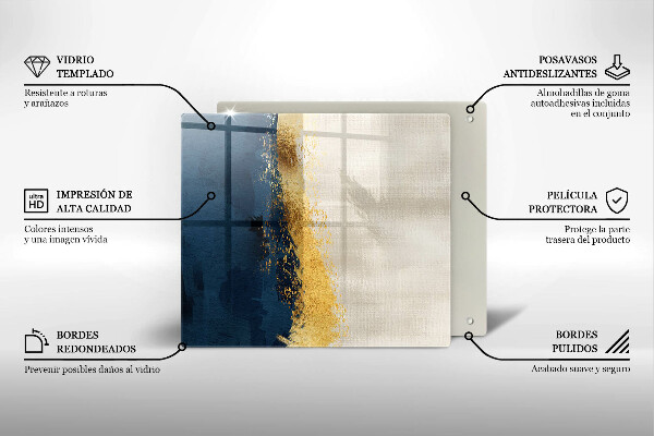 Deska kuchenna Abstrakcja złoto