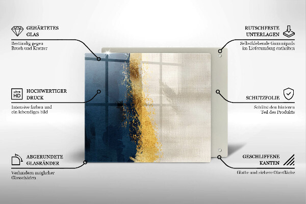 Deska kuchenna Abstrakcja złoto