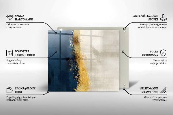 Deska kuchenna Abstrakcja złoto