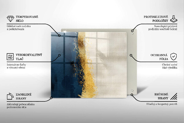 Deska kuchenna Abstrakcja złoto