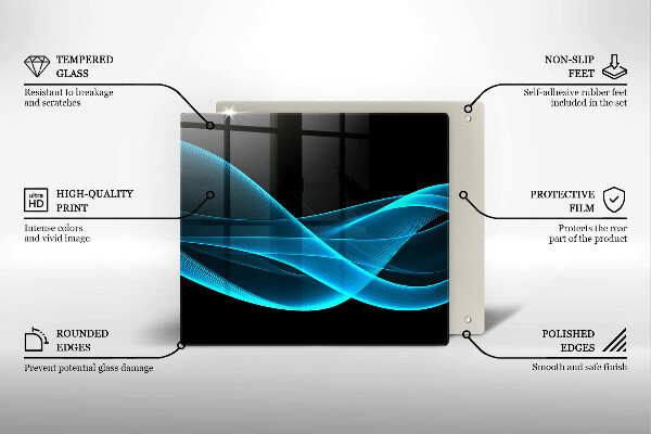 Deska kuchenna Niebieska abstrakcja