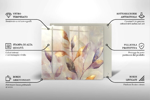 Deska kuchenna Malowane boho liście