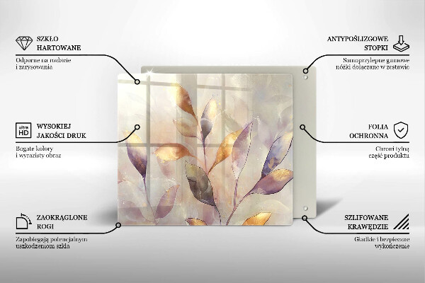 Deska kuchenna Malowane boho liście