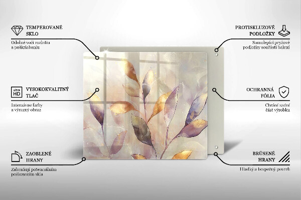 Deska kuchenna Malowane boho liście