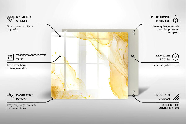 Deska kuchenna Złota abstrakcja