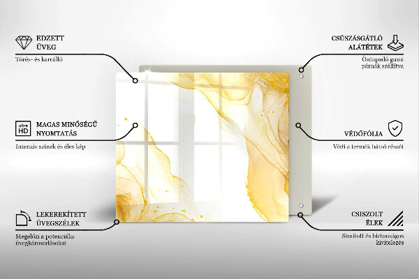 Deska kuchenna Złota abstrakcja