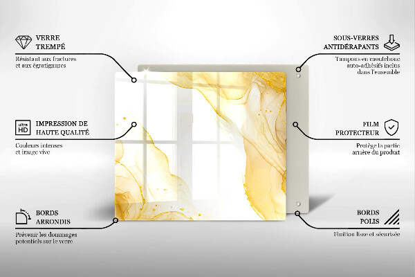 Deska kuchenna Złota abstrakcja