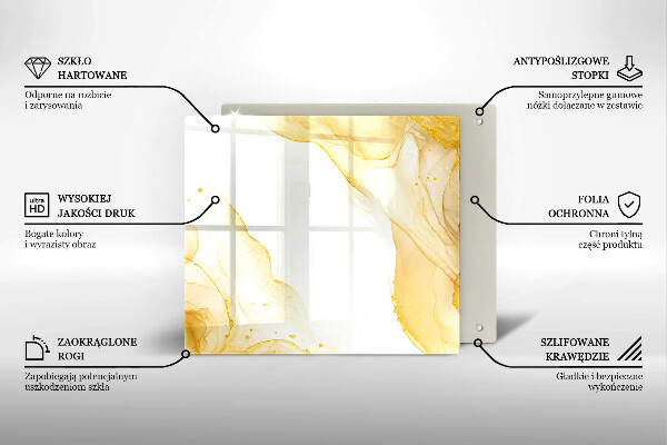 Deska kuchenna Złota abstrakcja