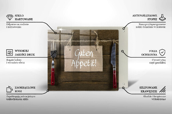 Deska kuchenna Deski napis Guten Apetit