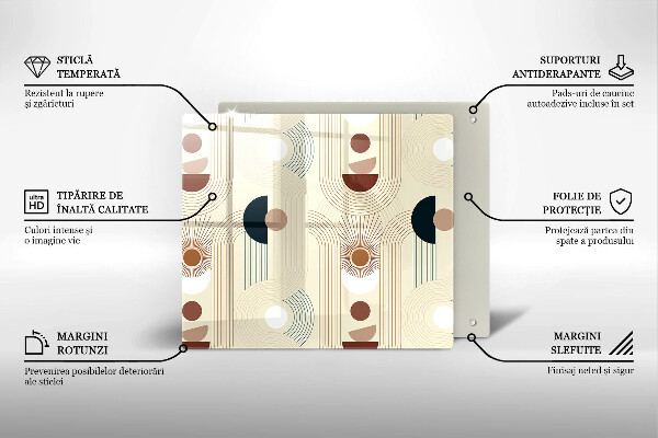 Deska kuchenna Geometria boho kształty