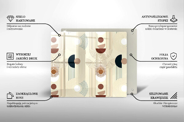 Deska kuchenna Geometria boho kształty