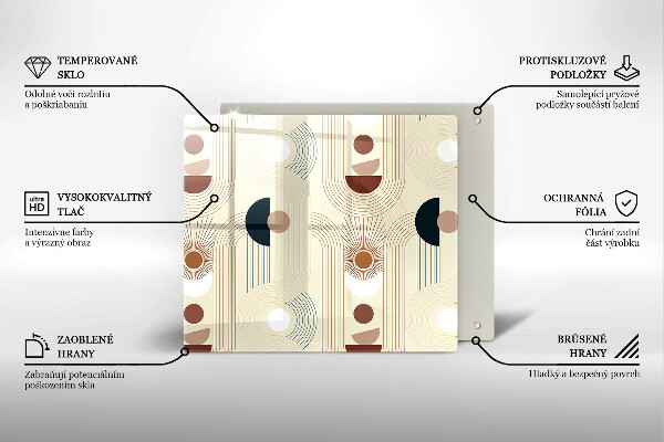 Deska kuchenna Geometria boho kształty