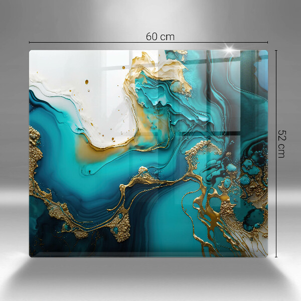 Deska do krojenia Turkusowa abstrakcja