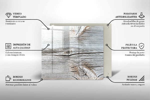 Deska do krojenia Jasna struktura drewna