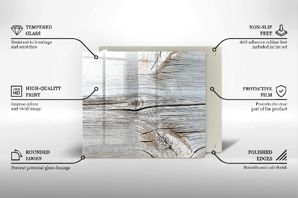 Deska do krojenia Jasna struktura drewna