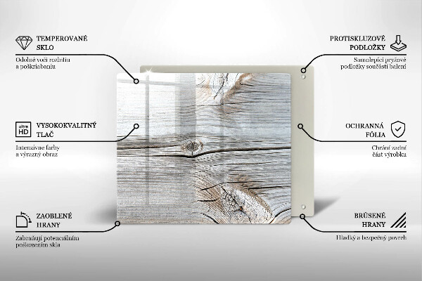 Deska do krojenia Jasna struktura drewna