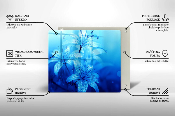 Deska do krojenia Błękitne kwiaty