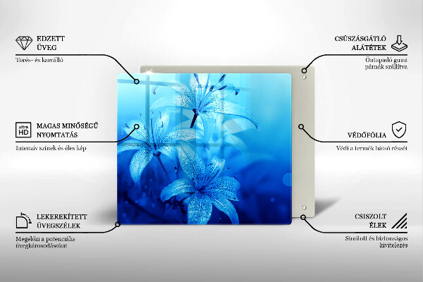 Deska do krojenia Błękitne kwiaty