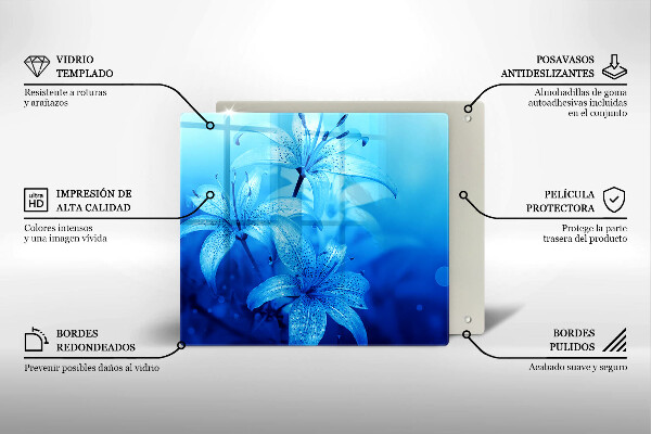 Deska do krojenia Błękitne kwiaty