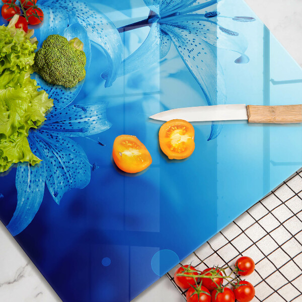 Deska do krojenia Błękitne kwiaty