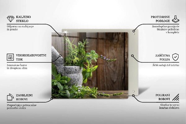 Deska do krojenia Zielone zioła