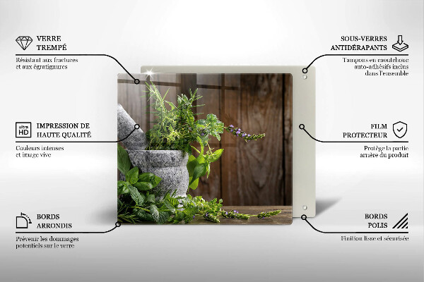 Deska do krojenia Zielone zioła