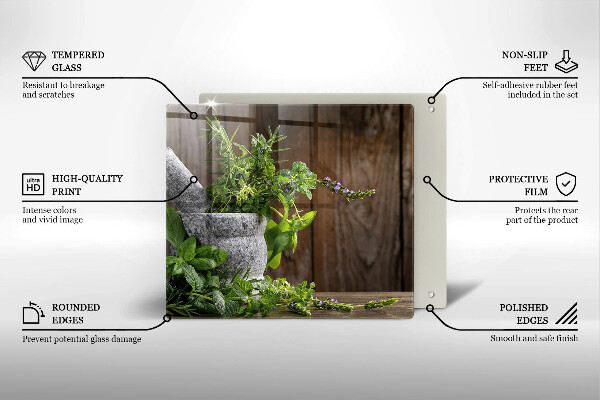 Deska do krojenia Zielone zioła