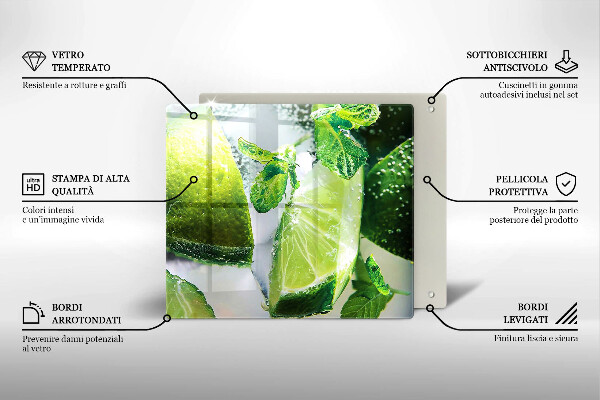 Deska do krojenia Woda z limonką i lodem