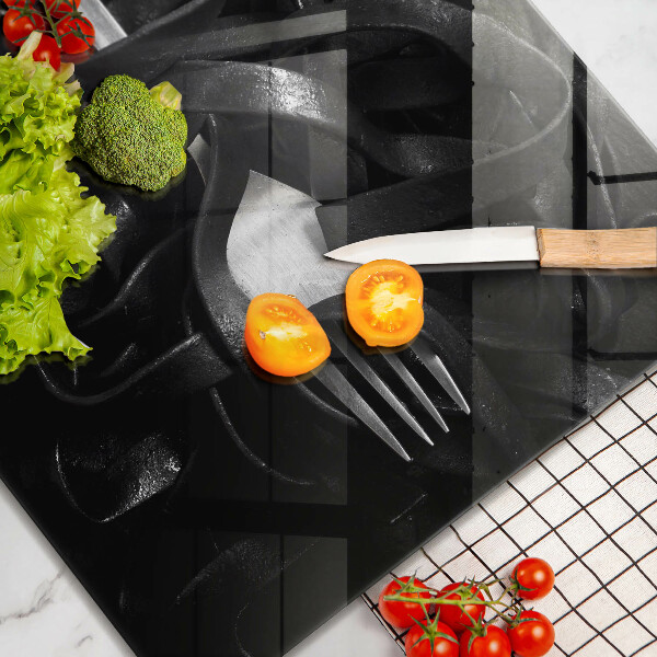 Deska do krojenia Czarny makaron Tagliatelle