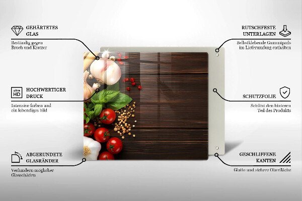 Deska do krojenia Warzywa na stole