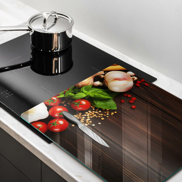 Deska do krojenia Warzywa na stole