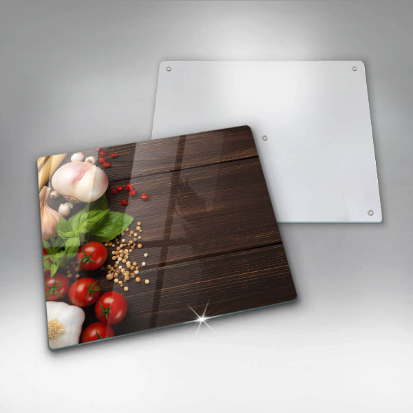 Deska do krojenia Warzywa na stole