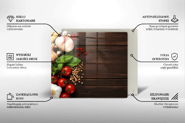 Deska do krojenia Warzywa na stole