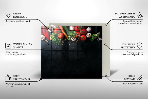 Deska do krojenia Kolorowe warzywa