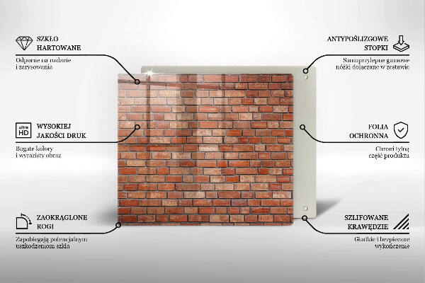 Deska kuchenna Ceglana ściana mur