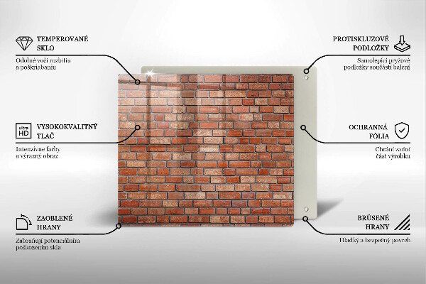 Deska kuchenna Ceglana ściana mur