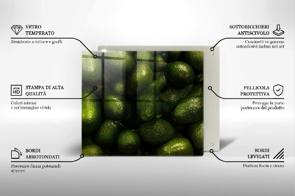 Deska kuchenna Owoce awokado
