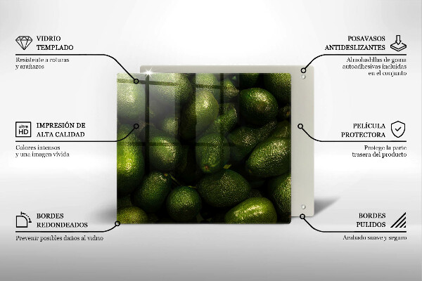 Deska kuchenna Owoce awokado