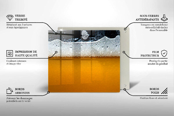 Deska kuchenna Napój piwo piana