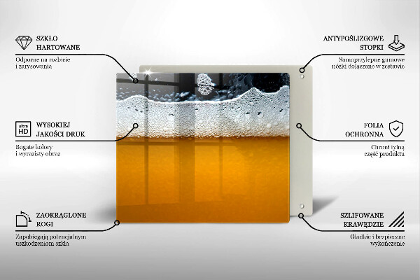 Deska kuchenna Napój piwo piana