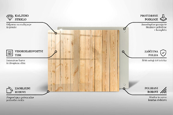 Deska kuchenna Delikatne drewniane deski