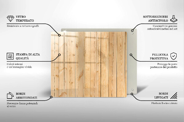 Deska kuchenna Delikatne drewniane deski